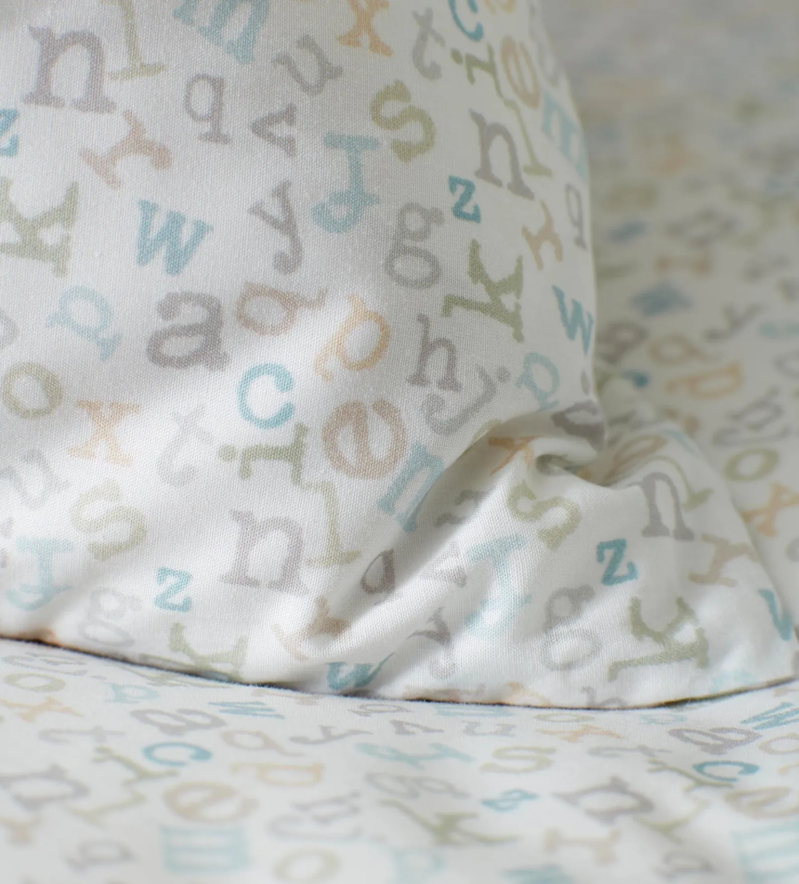 ABC 100% Organic Cotton Single Duvet Cover Set