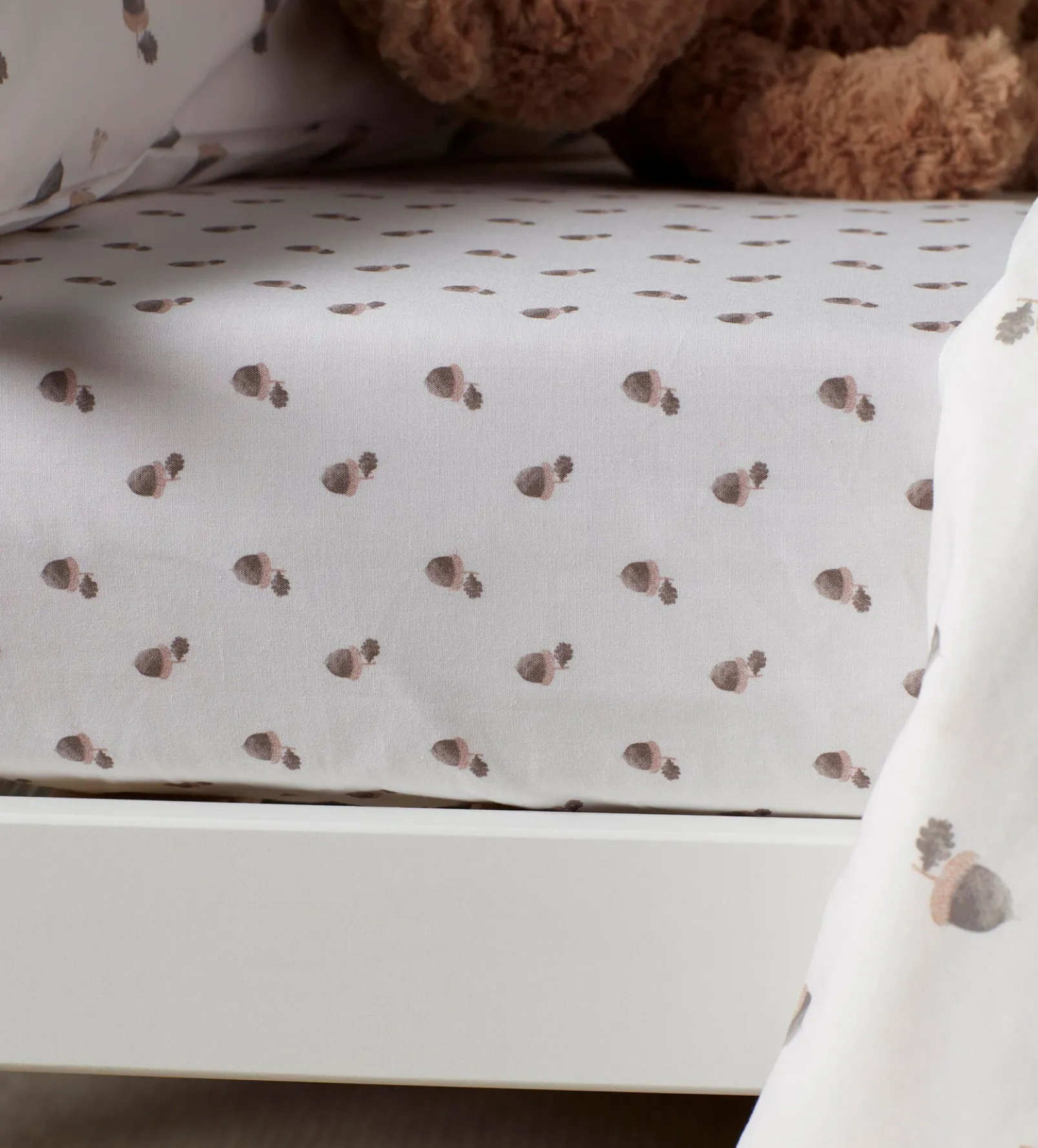 Acorn 100% Organic Cotton Fitted Sheet