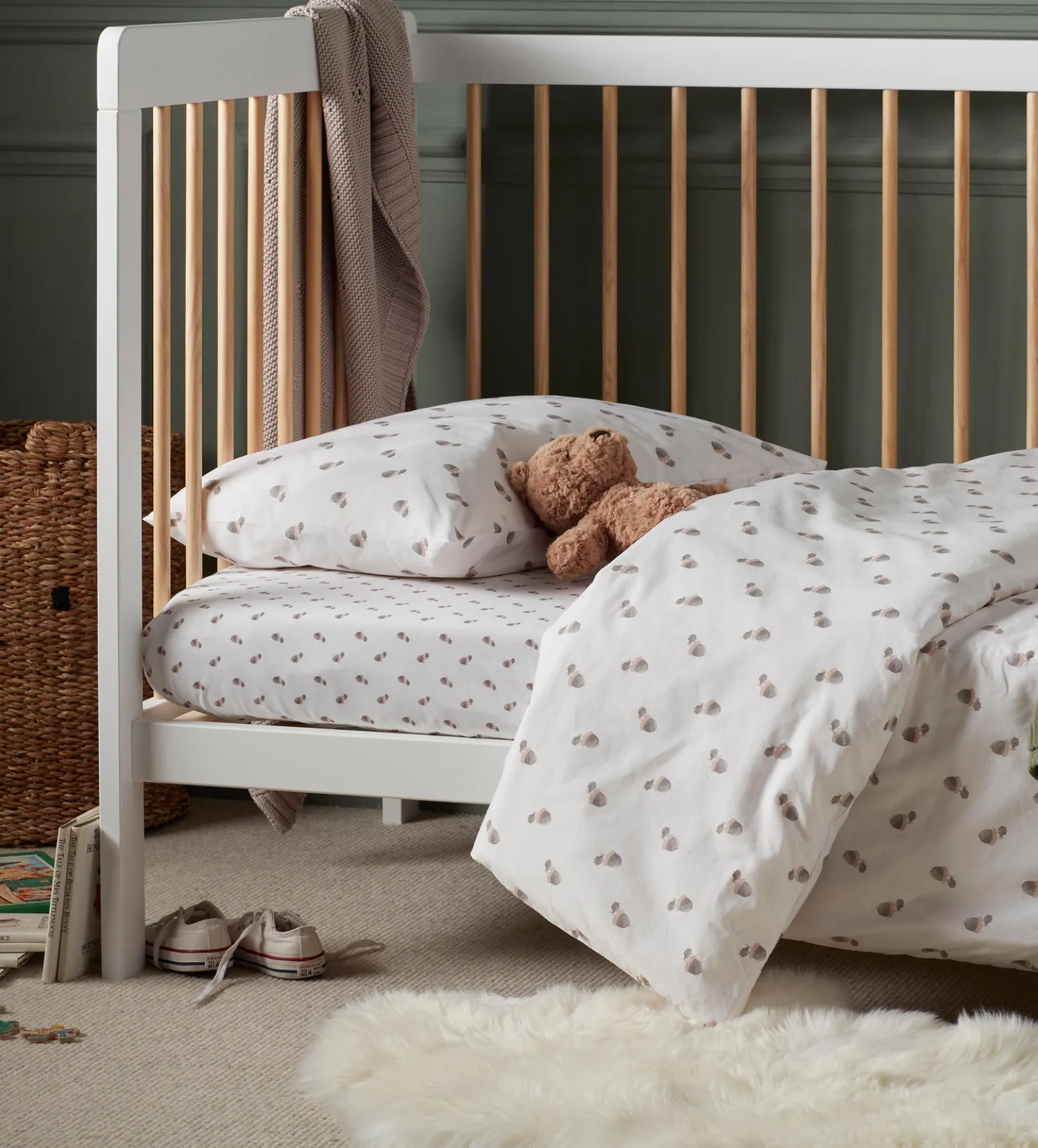 Acorn 100% Organic Cotton Duvet Cover Set