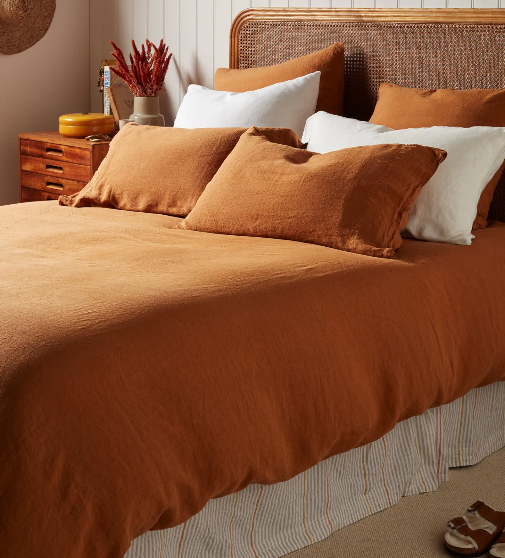 Amber 100% Linen Duvet Cover