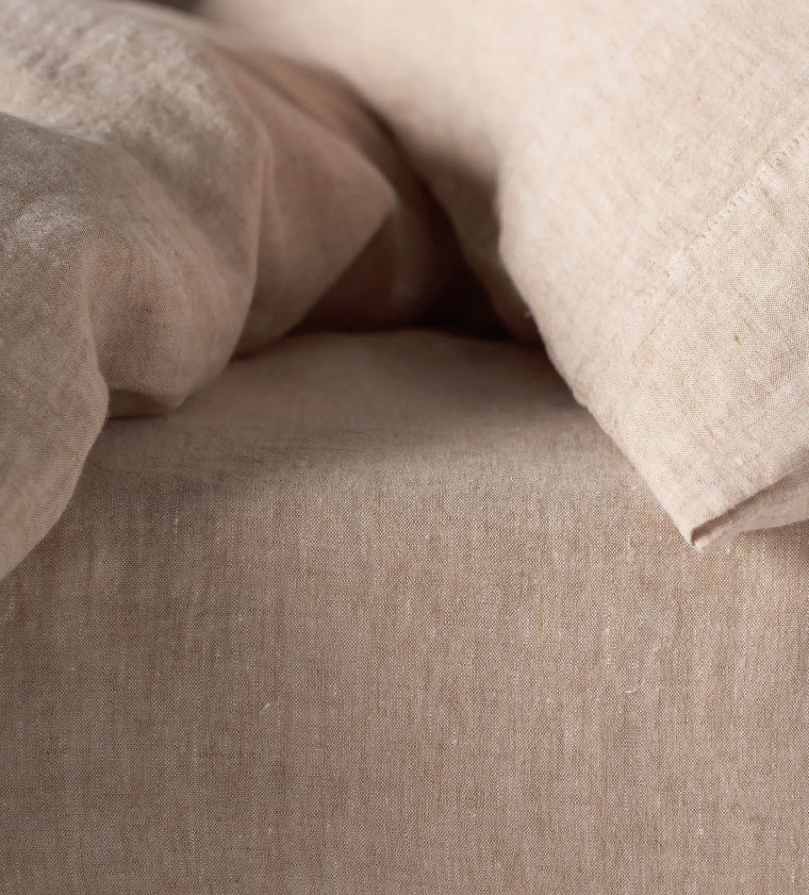 Café au Lay 100% Linen Fitted Sheet