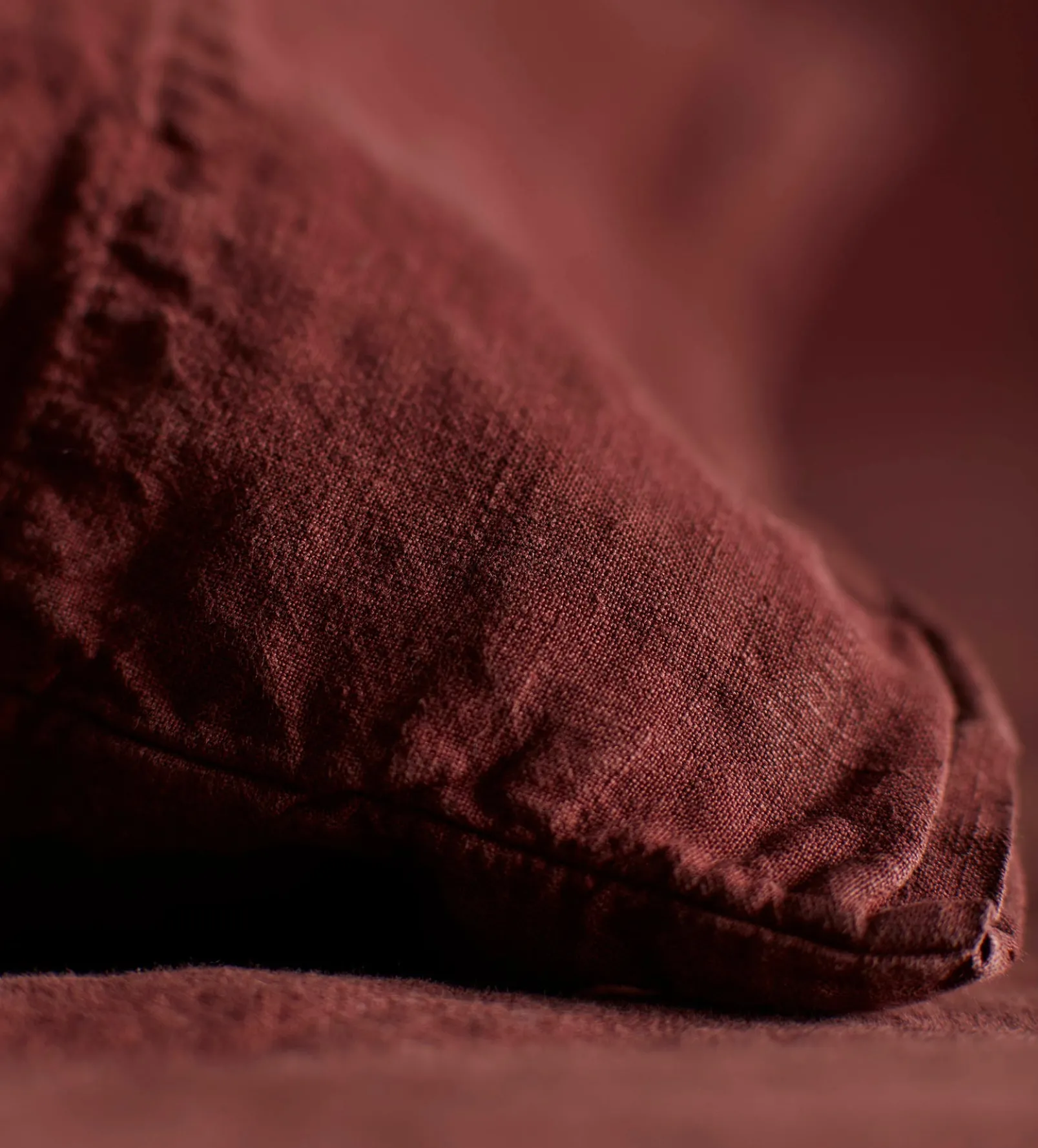 Conker 100% Linen Housewife Pillowcase