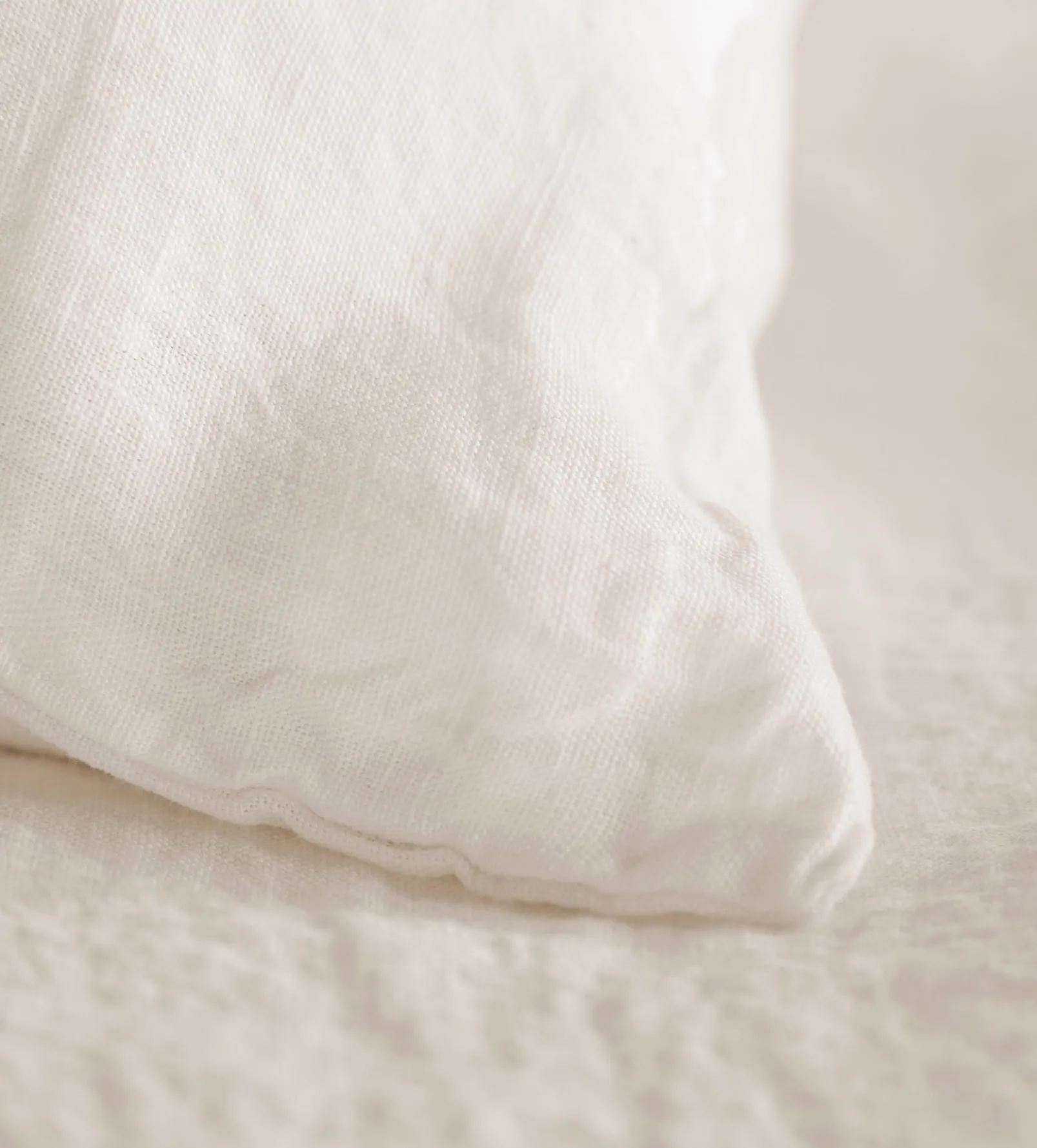 Cream 100% Linen Duvet Cover
