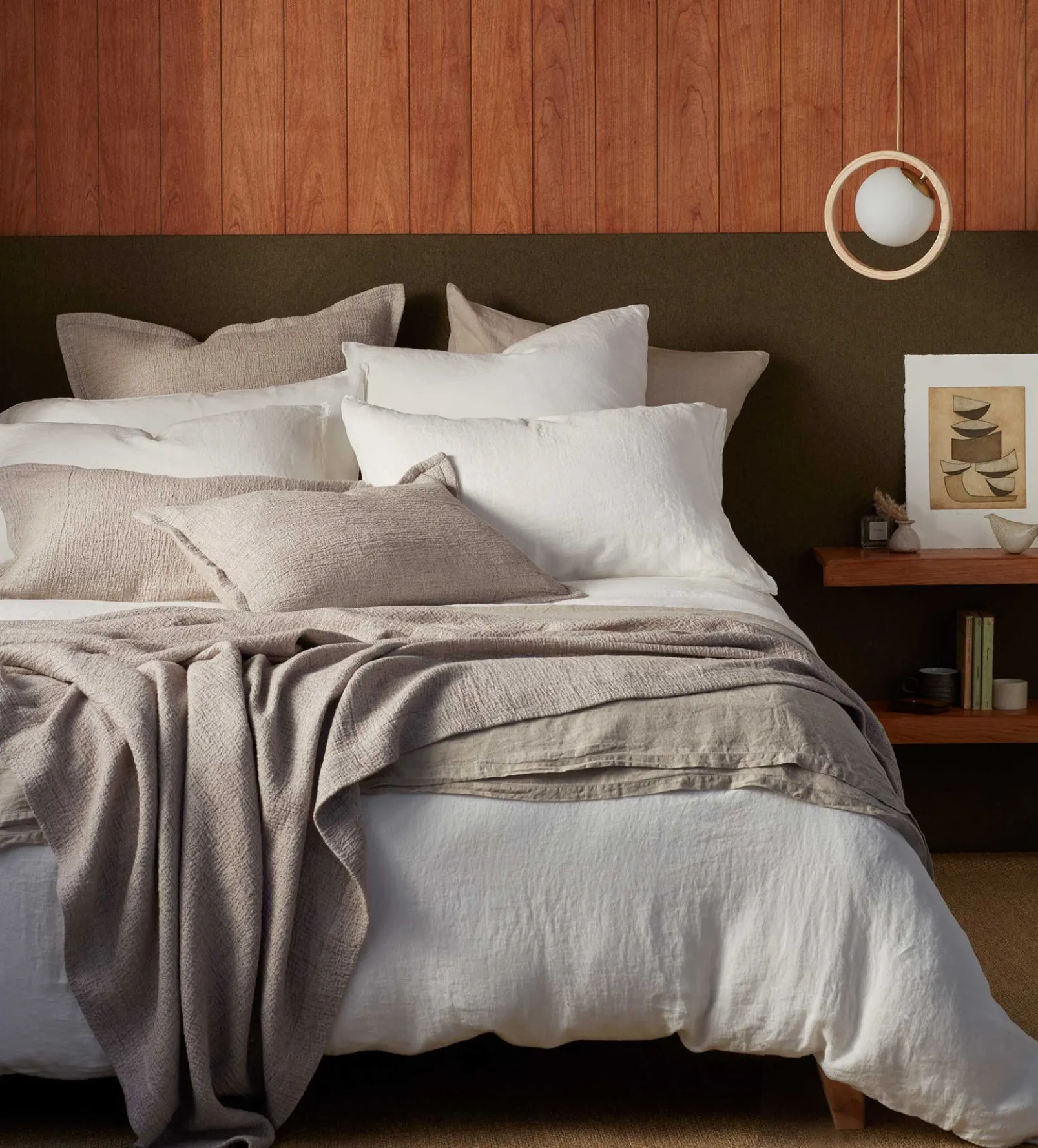 Cream 100% Linen Flat Sheet