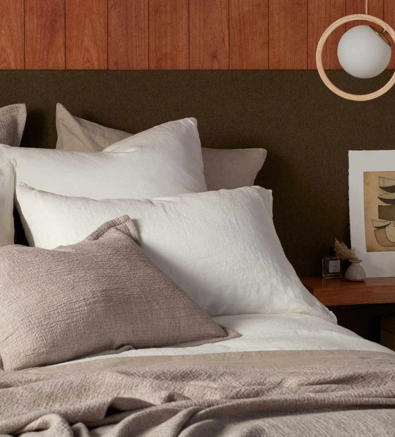 Cream 100% Linen Housewife Pillowcase