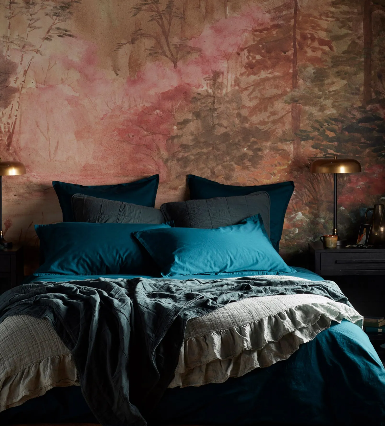 Deep Teal Super Soft 100% Cotton Duvet Cover