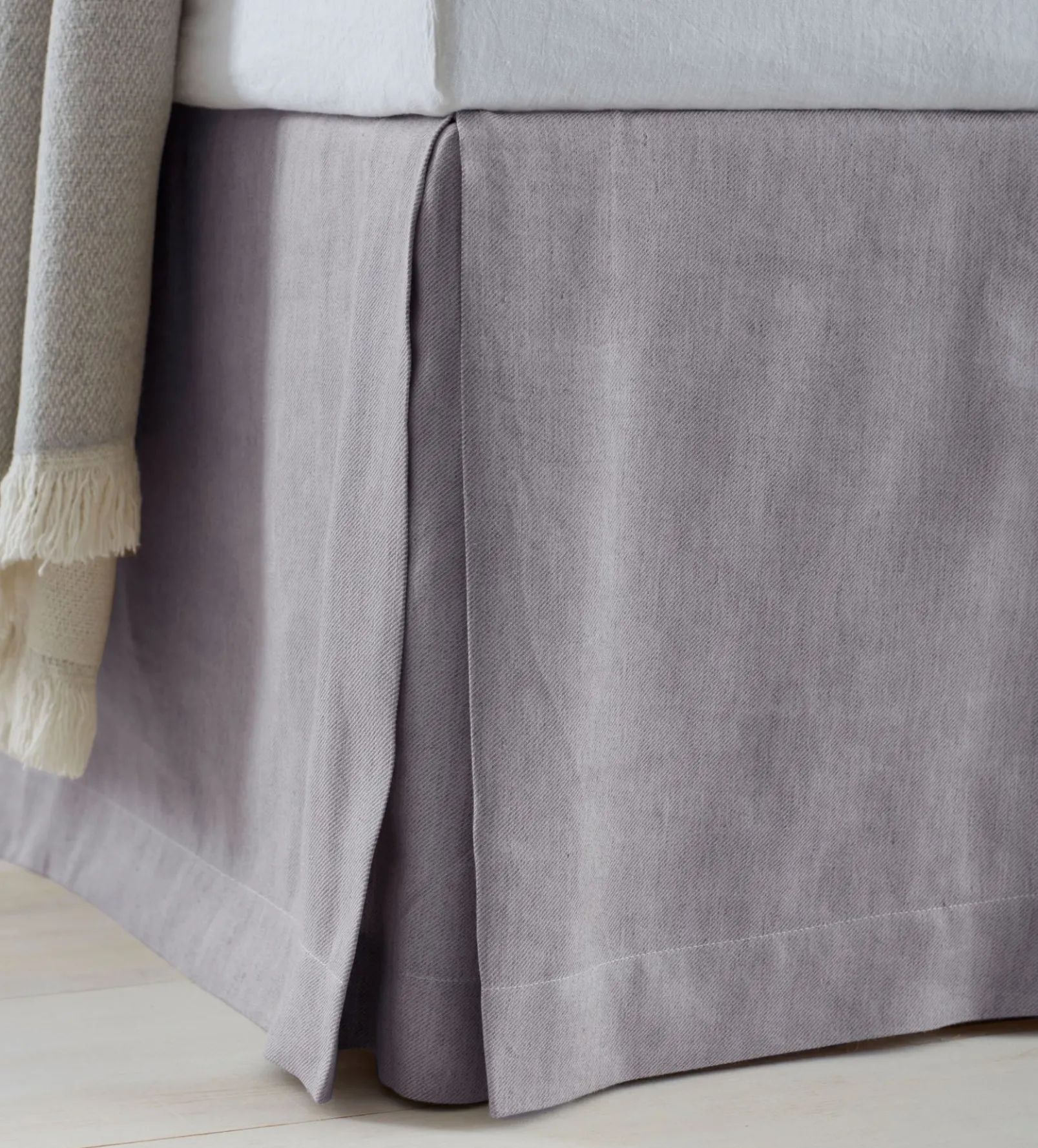 Flint Grey Twill Cotton Linen Valance