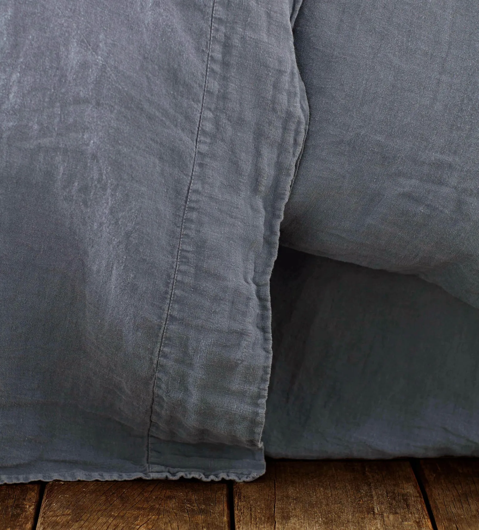 French Blue 100% Linen Flat Sheet