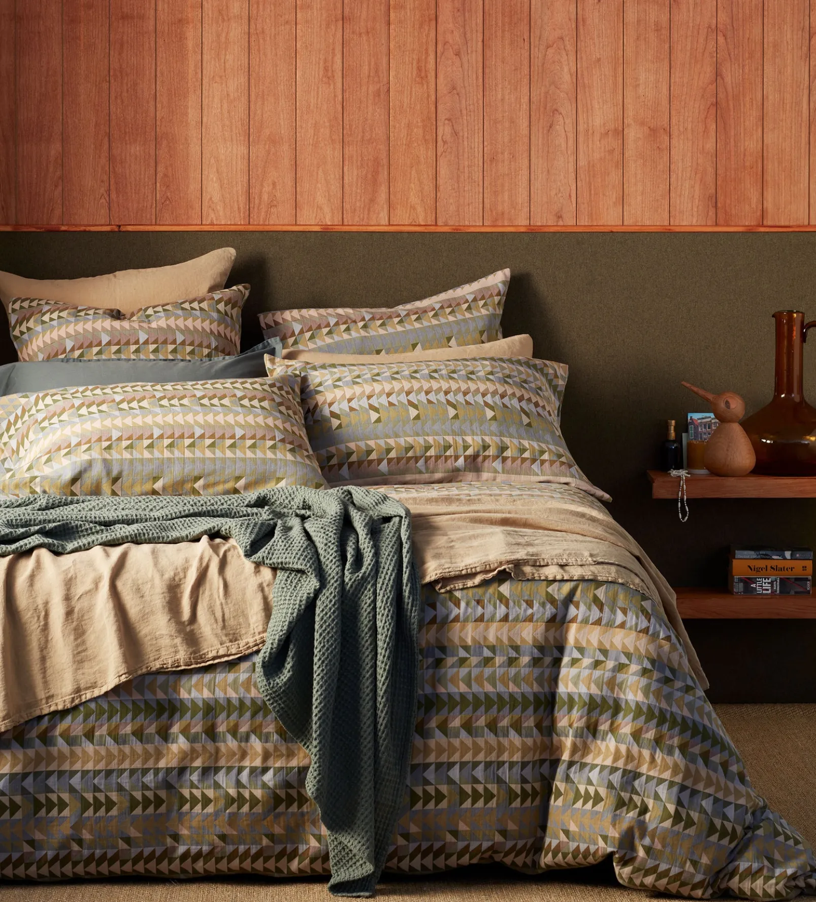 Green Jude 100% Cotton Duvet Cover