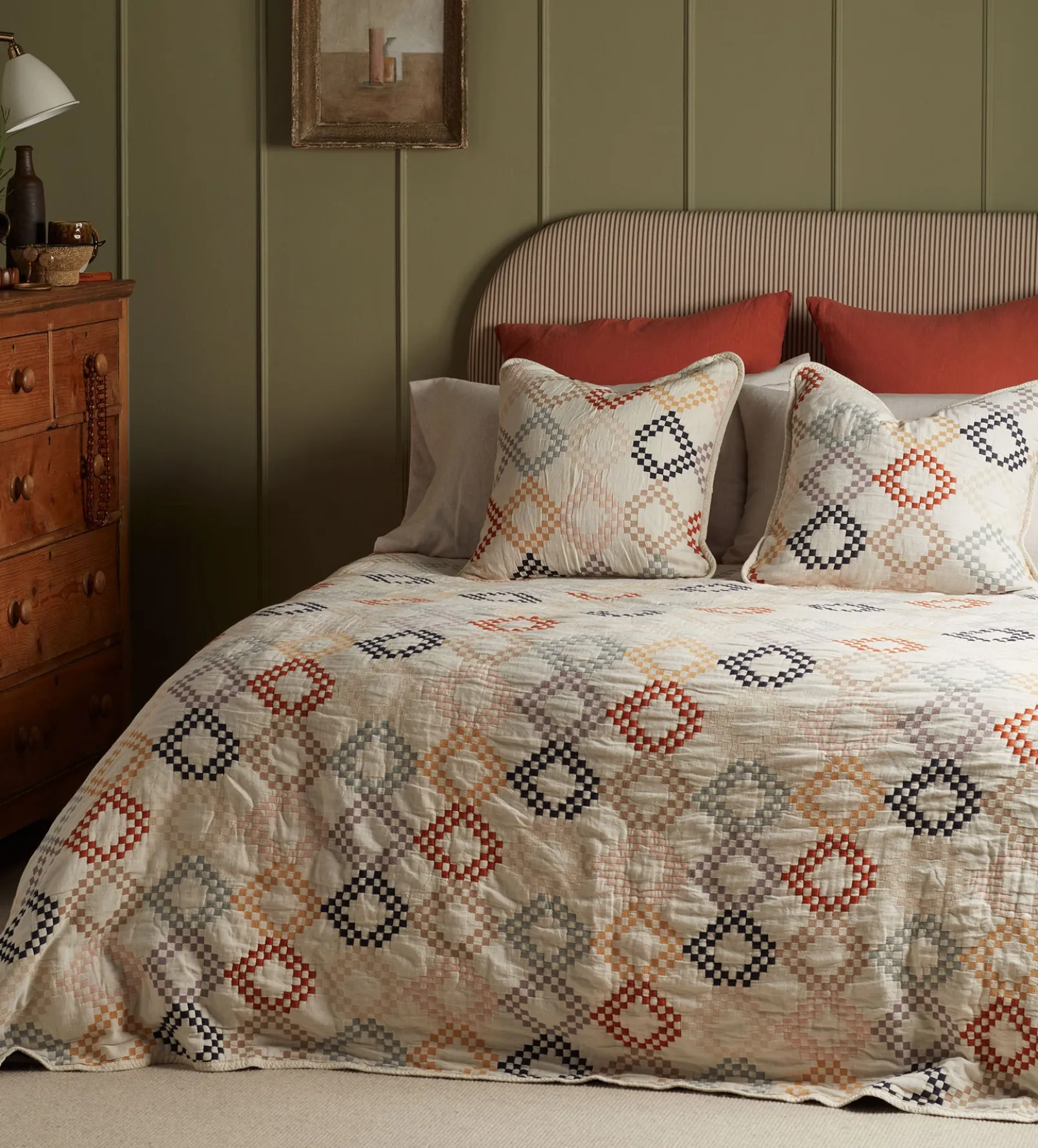 Jolene 100% Cotton Quilted Throw