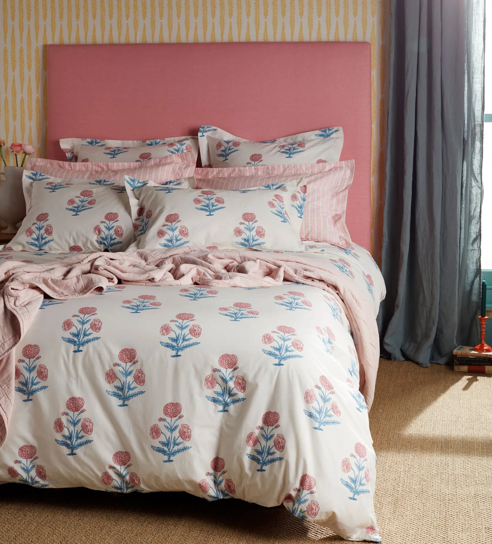 Molly Mahon Poppy 100% Cotton Duvet Cover