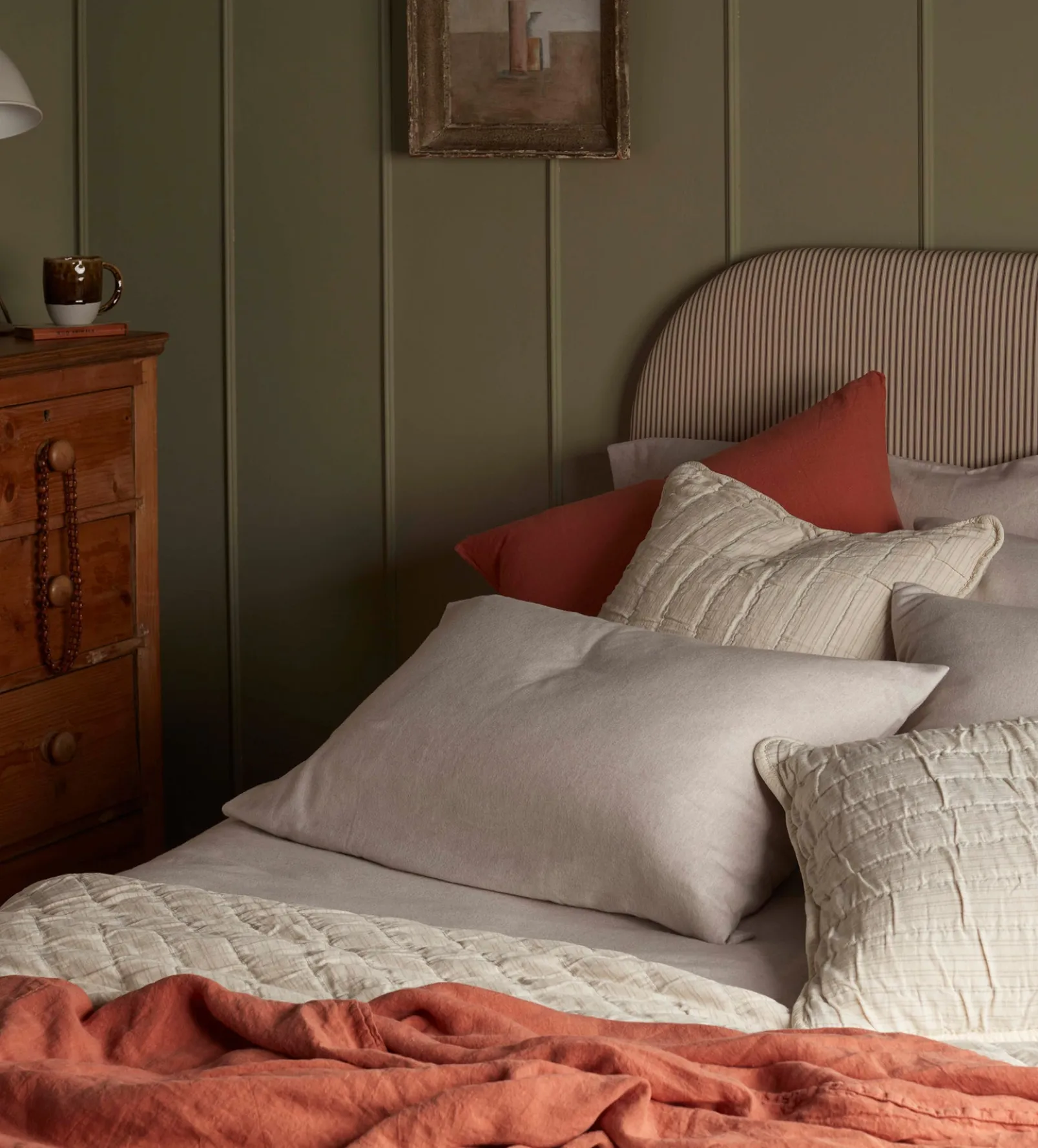 Natural Henry Brushed 100% Cotton Pillowcase