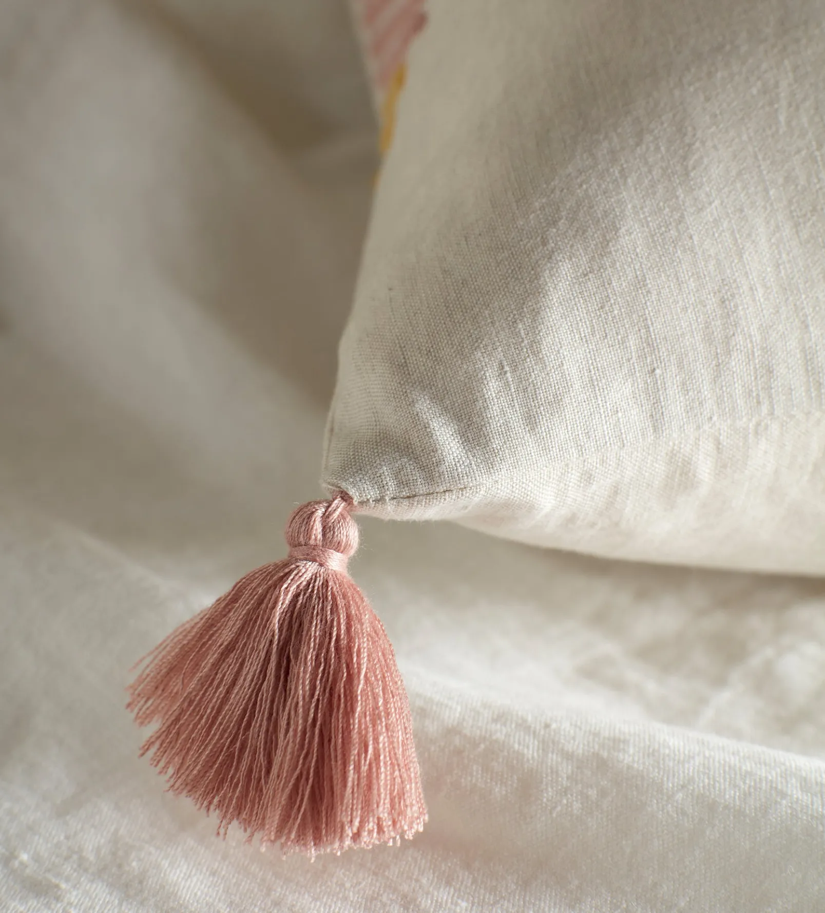 Natural Kiera Cotton Linen Cushion Cover