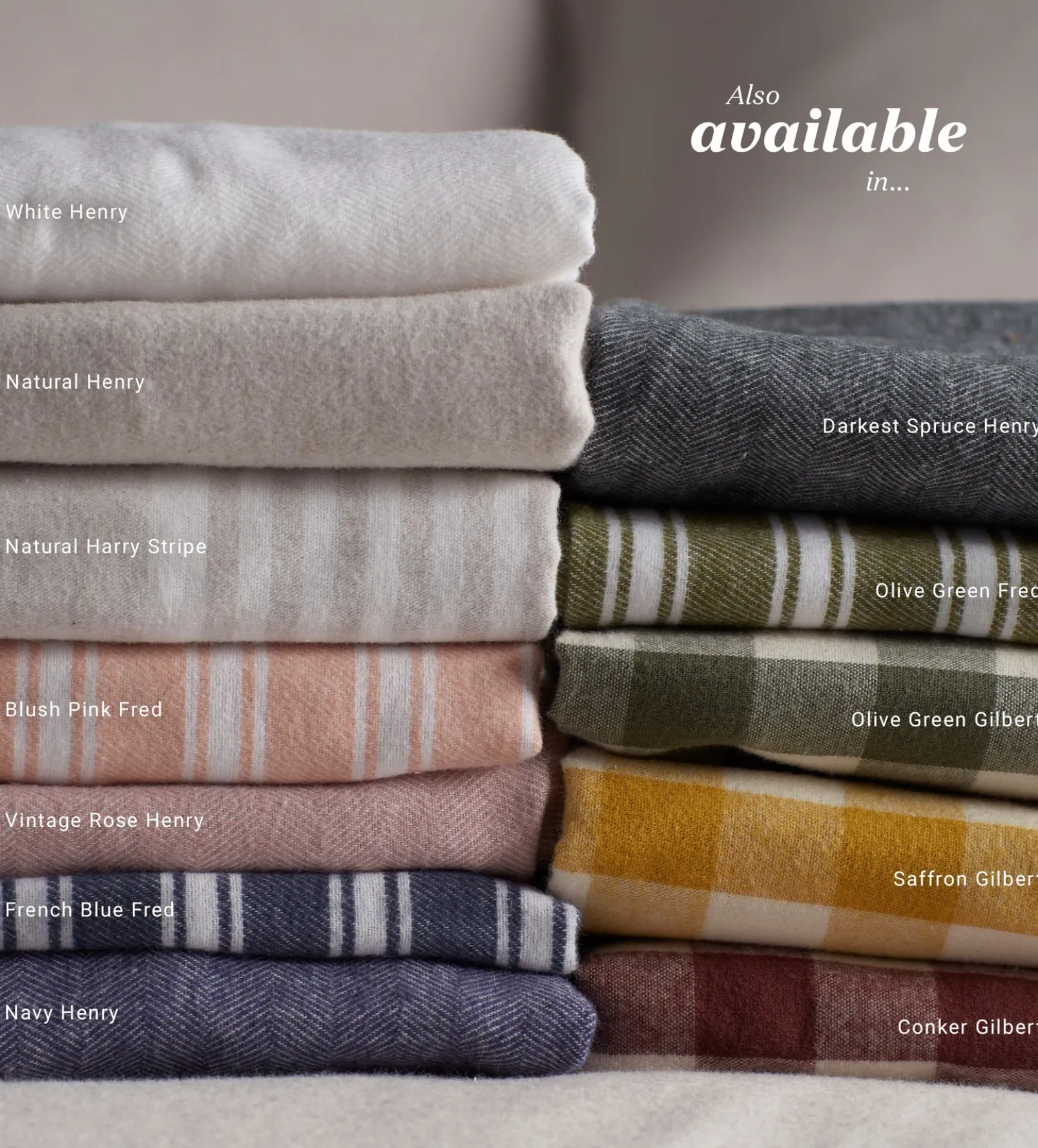 Olive Green Fred Stripe Brushed 100% Organic Cotton Pillowcase