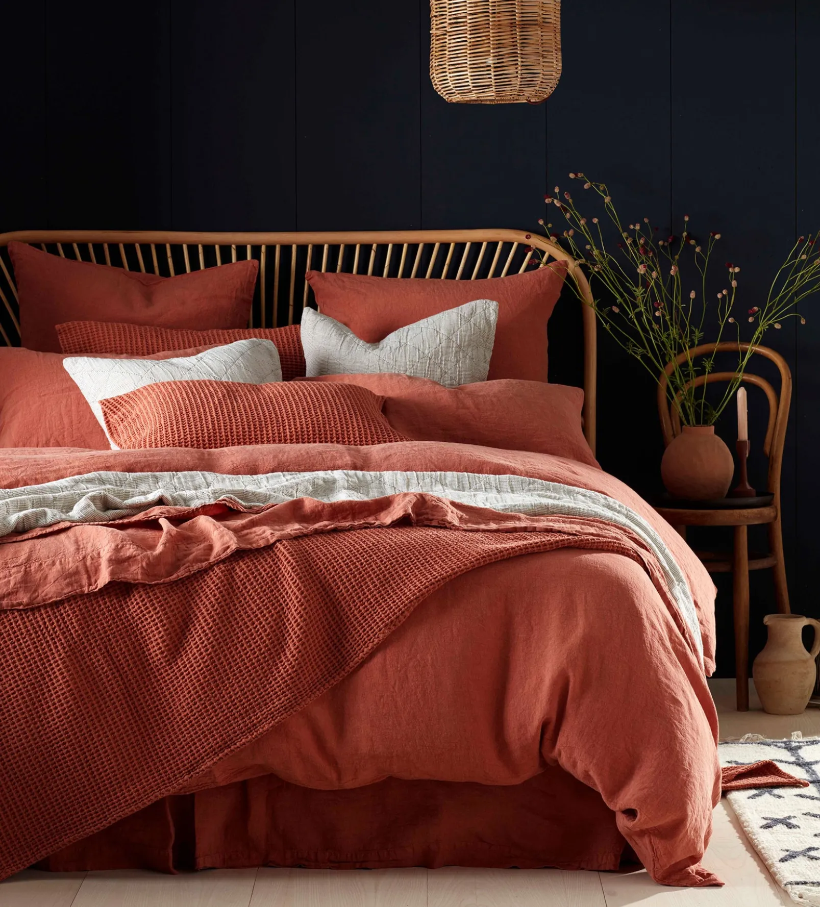 Spice 100% Linen Flat Sheet