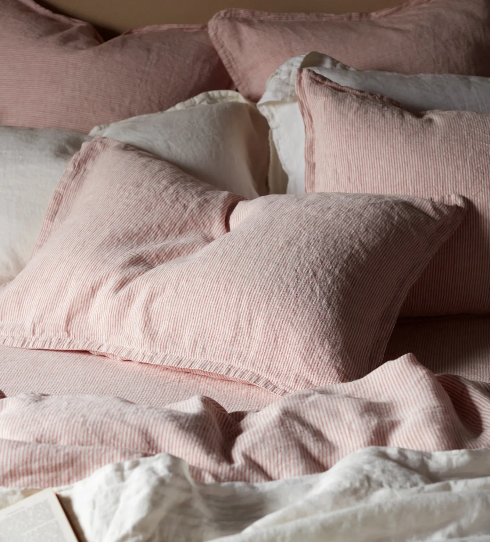 Spice Sid Stripe 100% Linen Fitted Sheet