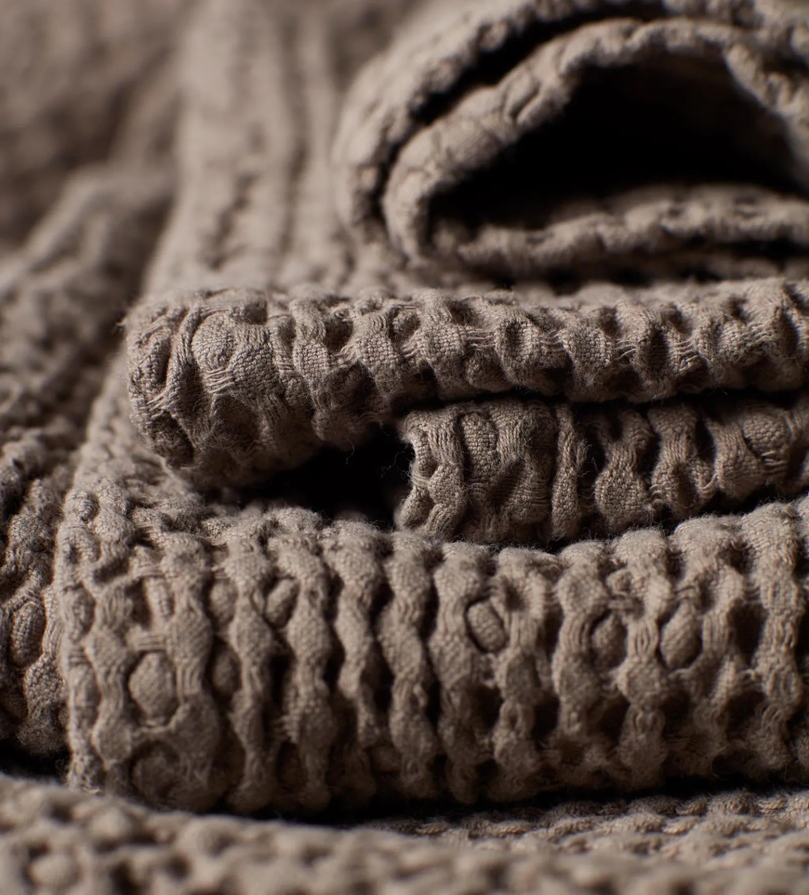 Taupe 100% Cotton Waffle Towels