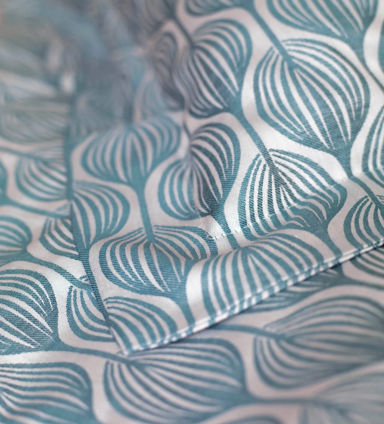 Teal Teasels 100% Cotton Duvet Cover