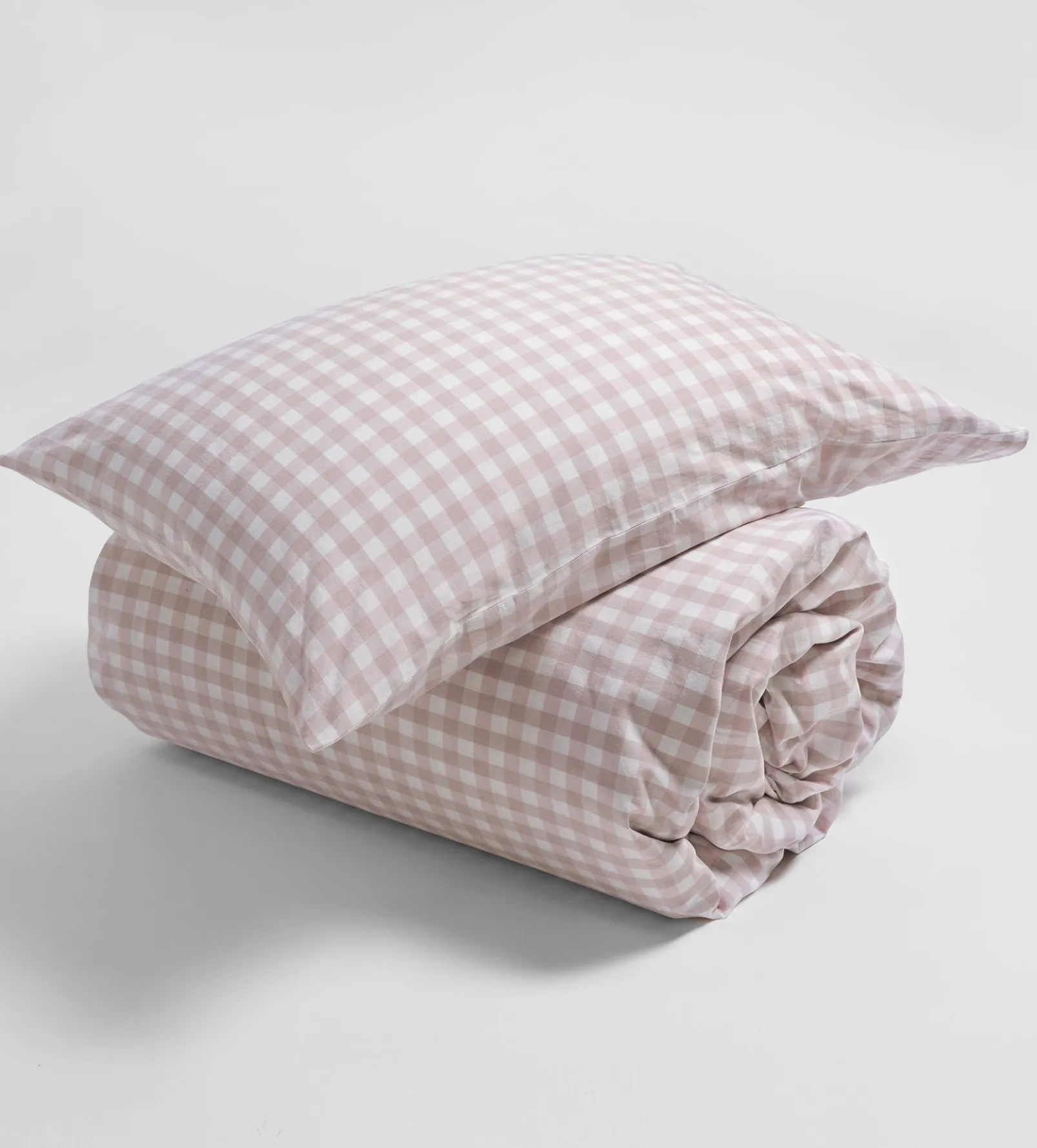 Vintage Rose Harriet Gingham 100% Organic Cotton Duvet Cover