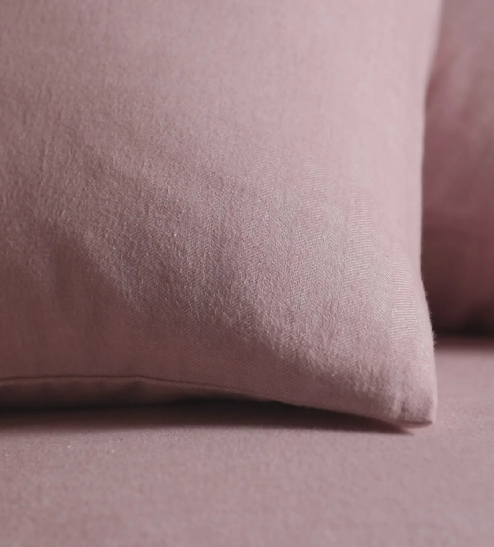 Vintage Rose Henry Brushed 100% Organic Cotton Pillowcase