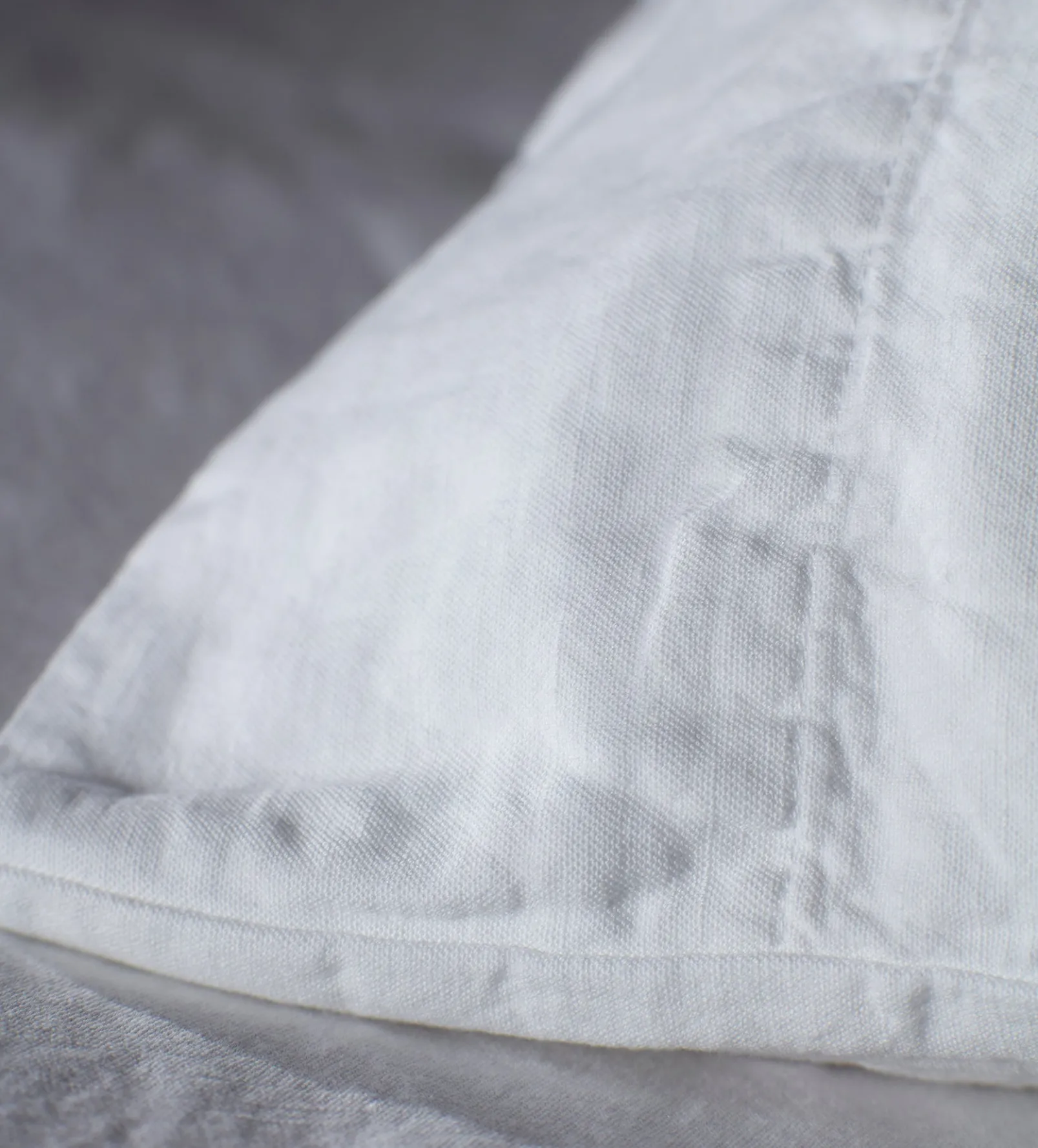White Linen Blend Housewife Pillowcase